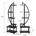 Étagère demi-lune 6 niveaux – Détail tablettes et structure | VerdeForm
