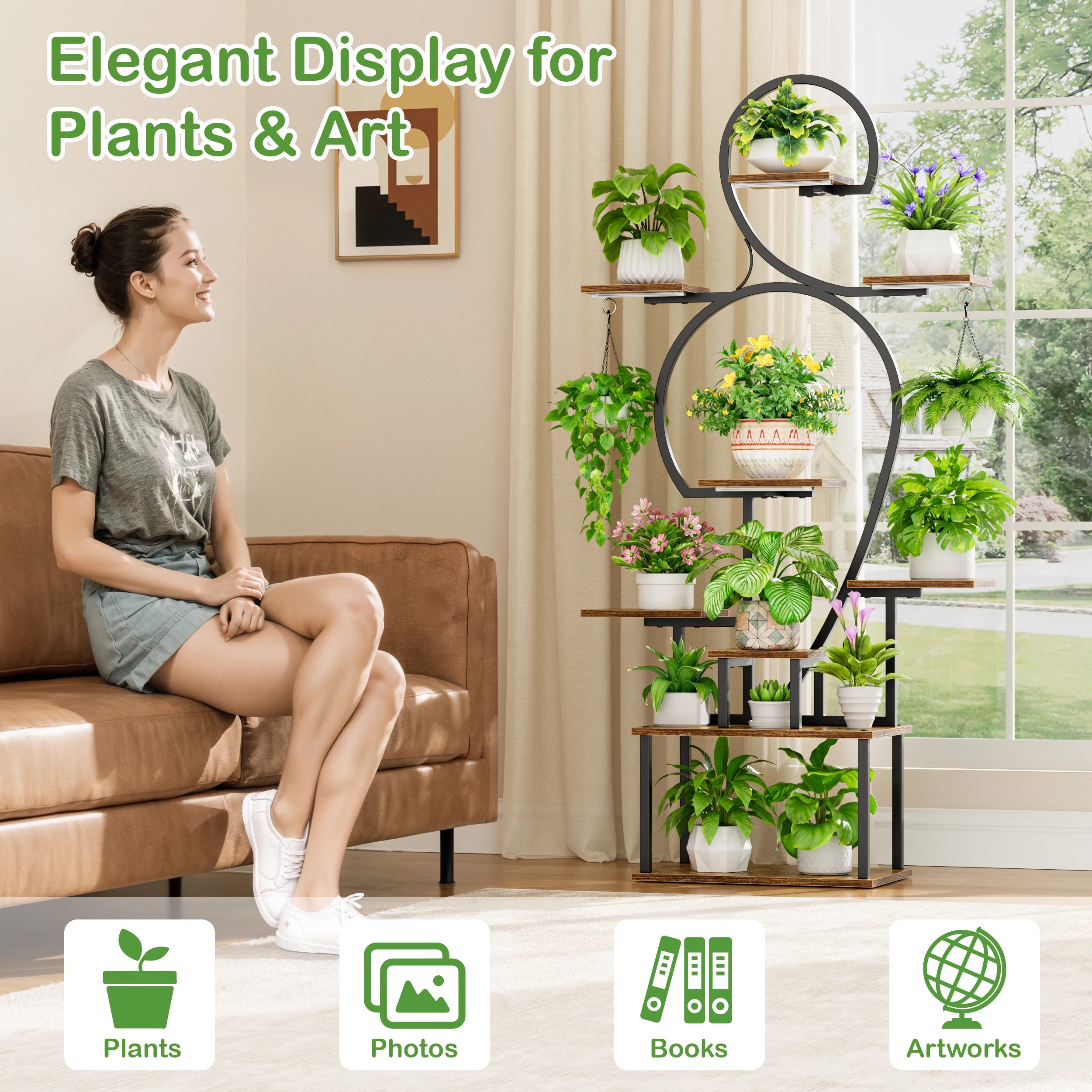 Étagère Coin LED – 9 niveaux