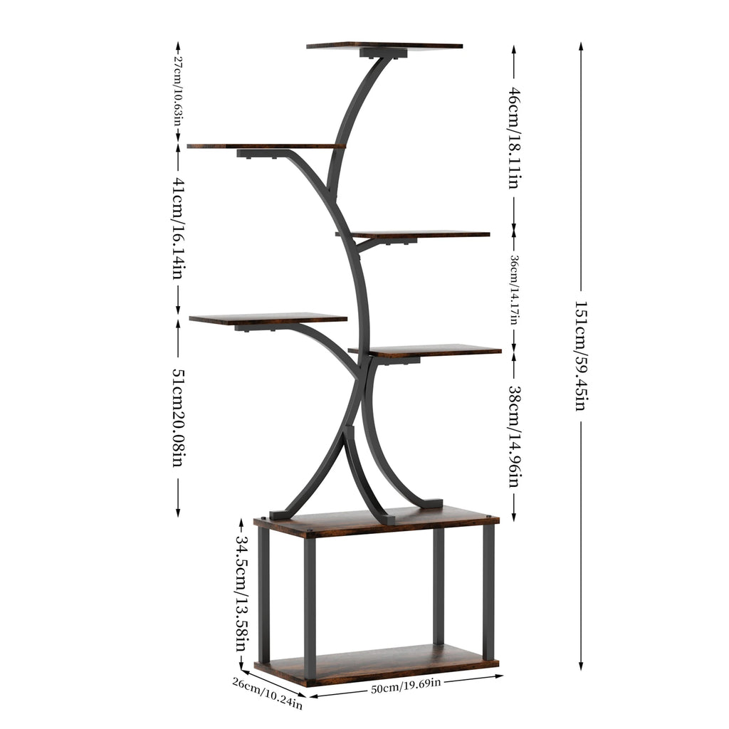Étagère Arbre LED – 7 niveaux