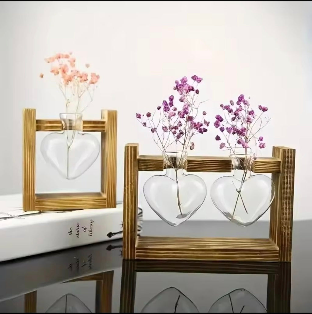 Vase Hydroponique en Verre – Décoration Scandinave