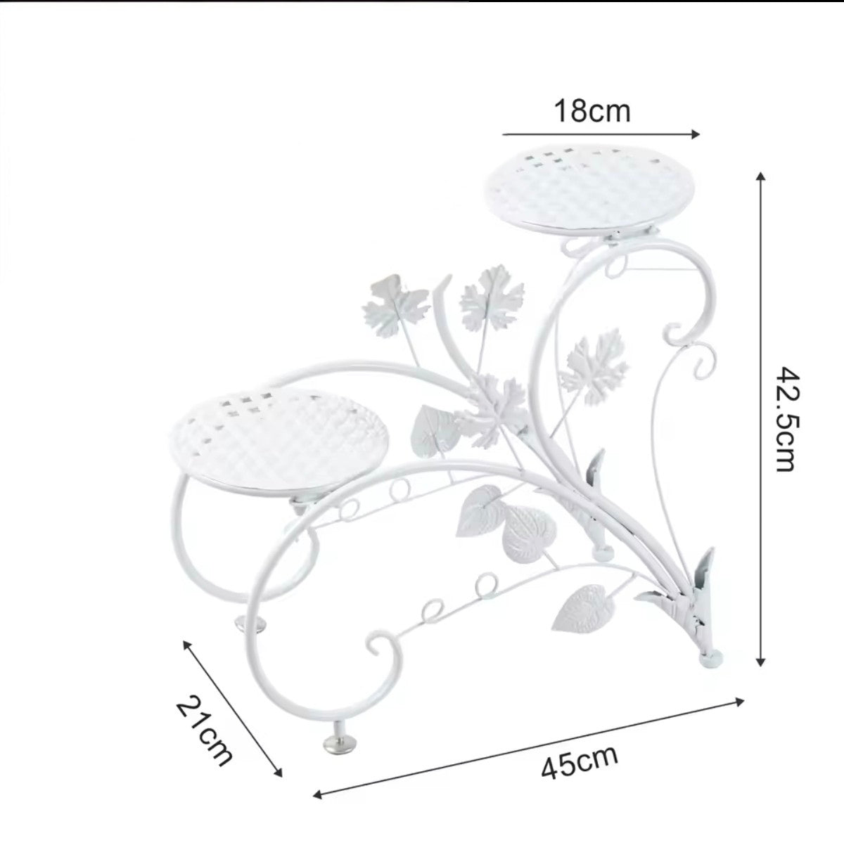 Support à Plantes Cœur – 2 Pièces – Intérieur & Extérieur