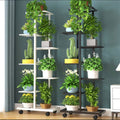 Support à fleurs en fer avec roulettes 7 niveaux – Vue principale | VerdeForm